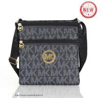 michael kors logo signature groot zwart crossbody zakken Style Betaalbare yzl2x352